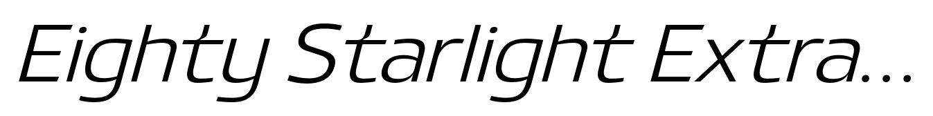 Eighty Starlight Extra Light Italic